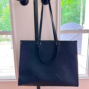 Louis Vuitton Black Tote Bag